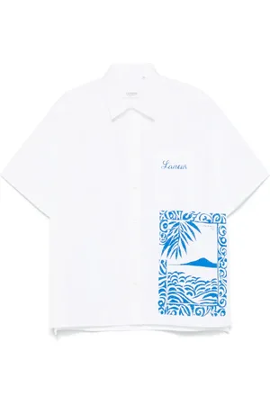 LANEUS Camisa con logo estampado