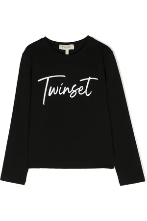 Twin-Set Playera manga larga con logo estampado