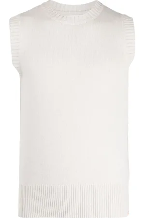 EXTREME CASHMERE Chaleco de cachemira cuello redondo