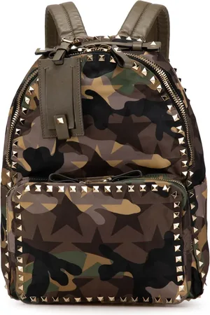 VALENTINO GARAVANI Mochila Nylon Rockstud Camouflage Stars 2000-2017