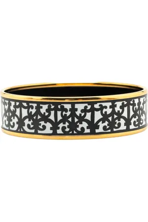 Hermès Pulsera 20th Century Wide Balcons du Guadalquivir Enamel Bangle 62
