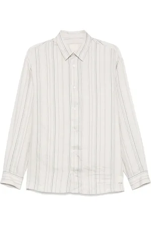 Emporio Armani Camisa con rayas estampadas
