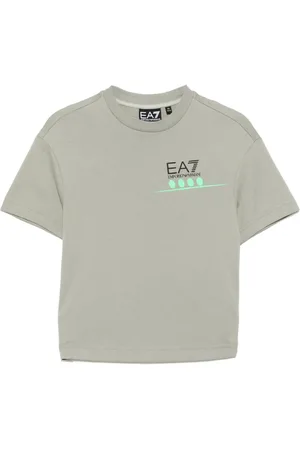 EA7 Playera con logo estampado