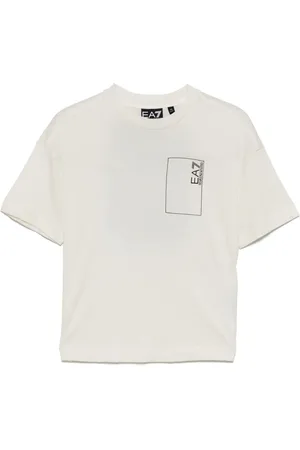 EA7 Playera con logo estampado