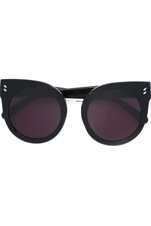 Stella McCartney Lentes de sol con armazón redonda oversize