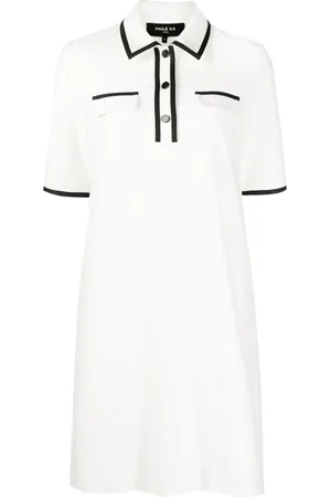 Paule Ka Vestido camisero con ribete en contraste
