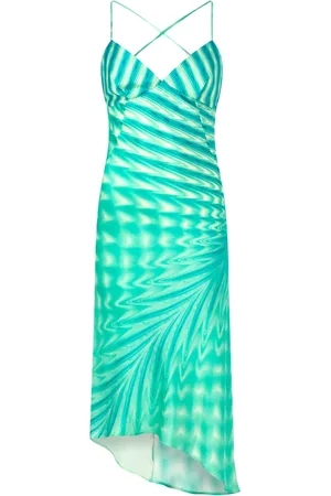 Roberto Cavalli Vestido midi de seda