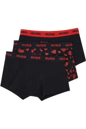 HUGO BOSS Set de tres piezas de ropa interior con logo en la pretina