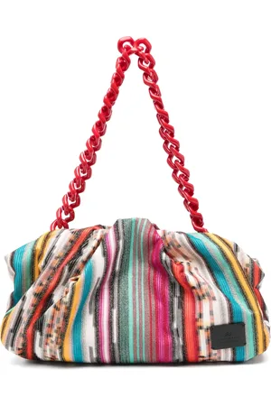 Missoni Bolsa de hombro capitonada con motivo de rayas