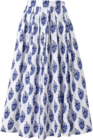 Carolina Herrera Falda midi con estampado Floral Block