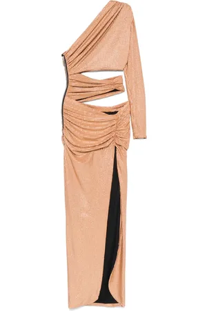 MITILIANE COUTURE Vestido largo con detalles de cristal