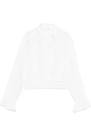 CENERE GB Blusa con diseño bordado