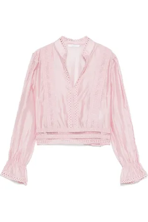 CENERE GB Blusa con diseño bordado