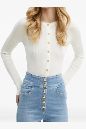 Elisabetta Franchi Cárdigan con detalle traslúcido