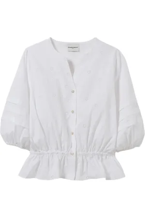 Claudie Pierlot Blusa con bordado inglés