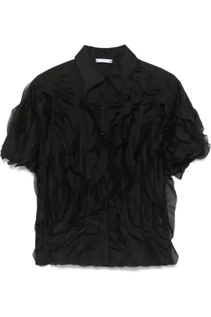 CENERE GB Camisa con volantes