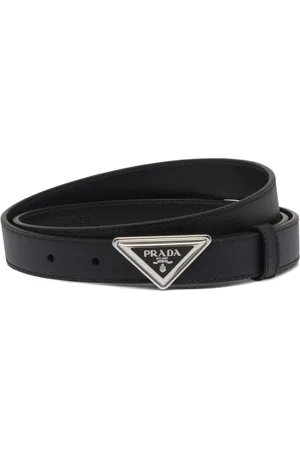 Prada Cinturón Saffiano con hebilla del logo