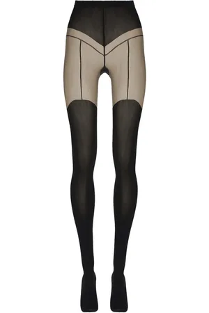 Wolford Pantimedias con liguero en jacquard
