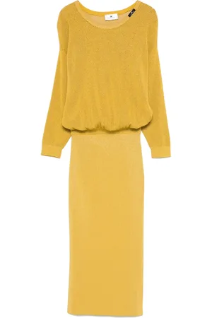 Elisabetta Franchi Vestido midi con detalle de lúrex
