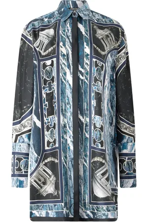 Roberto Cavalli Camisa de seda larga