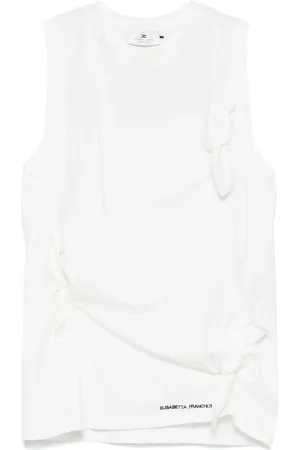 Elisabetta Franchi Camiseta con detalle de moño