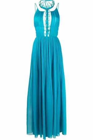 Alberta Ferretti Vestido midi plisado sin mangas