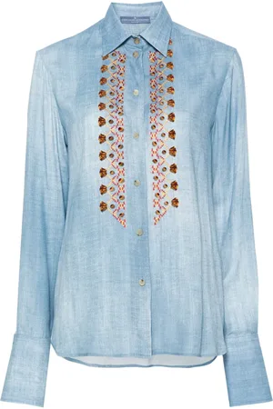 ERMANNO SCERVINO Camisa de chambray con bordado