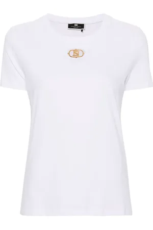 Elisabetta Franchi Playera con aplique del logo