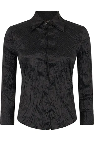 Roberto Cavalli Playera con efecto fruncido