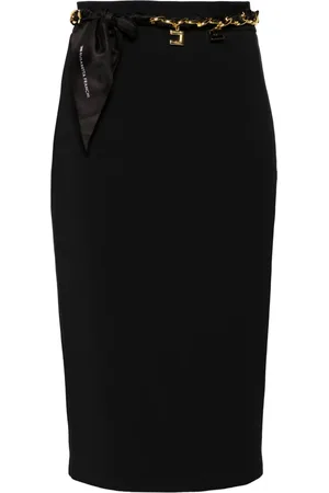 Elisabetta Franchi Falda lápiz con diseño midi