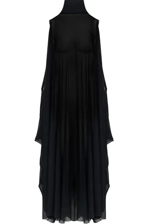 Maison Margiela Vestido largo con diseño traslúcido