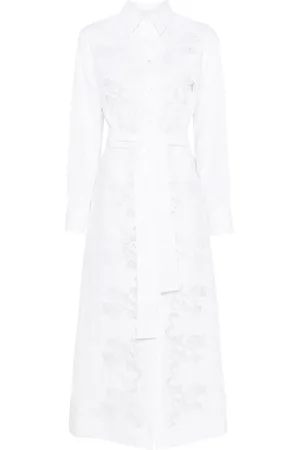 P.A.R.O.S.H. Vestido camisero con bordado