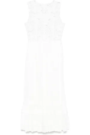 CENERE GB Vestido largo con paneles