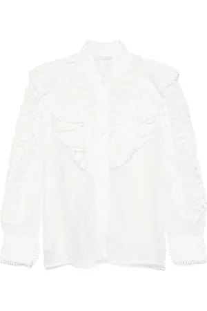 CENERE GB Camisa con volantes