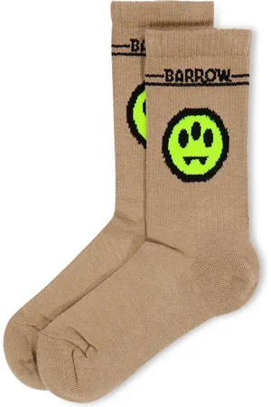 BARROW Logo-intarsia socks