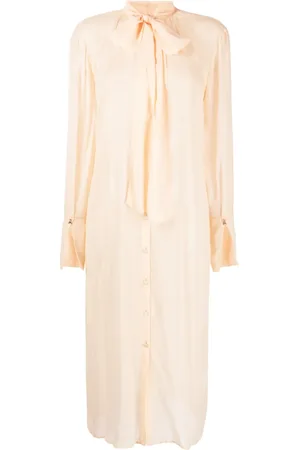 Patrizia Pepe Vestido camisero semitransparente