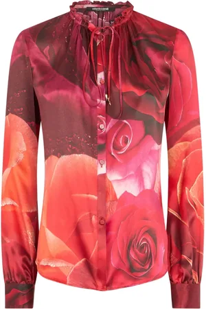 Roberto Cavalli Camisa de seda con estampado floral