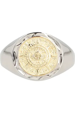 Serge DeNimes Anillo Compass en oro amarillo de 14kt y plata de ley