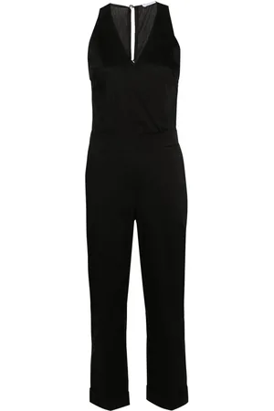 Patrizia Pepe Jumpsuit de popelina con cuello en V