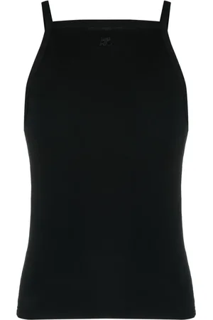 Courrèges Camiseta con logo estampado