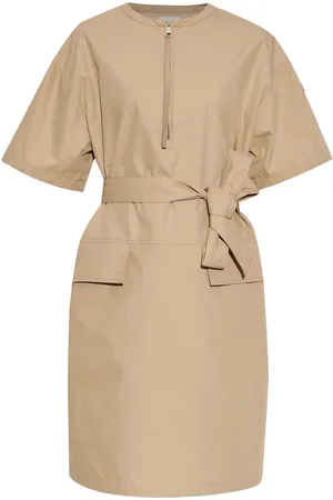 Moncler Vestido midi con cinturón