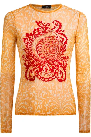 Etro Suéter con conchas de mar estampadas