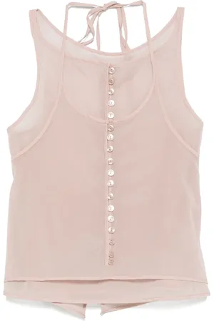 Low Classic Top See-Through Button Loop