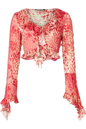 Roberto Cavalli Blusa con estampado de jaguar