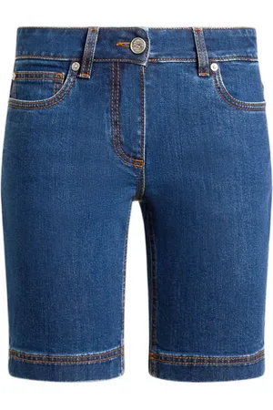 Etro Shorts de mezclilla bordados