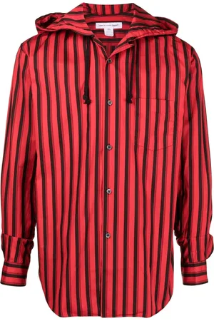 Comme des Garçons Camisa manga larga con rayas estampadas