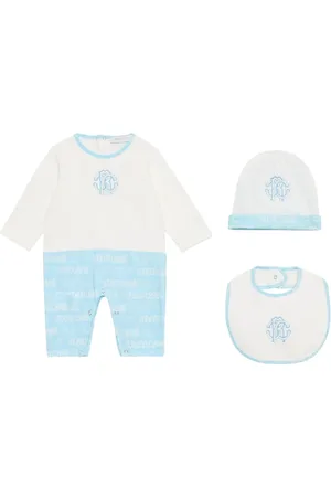 Roberto Cavalli Set de mameluco con logo estampado