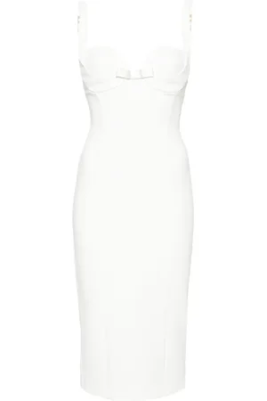 Elisabetta Franchi Vestido midi con detalle de moño