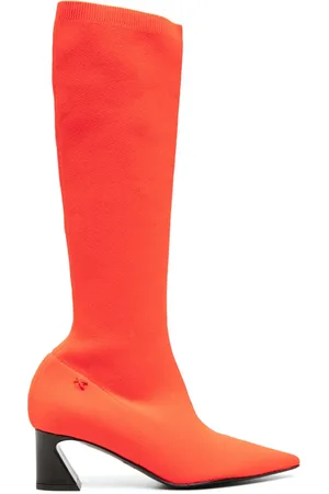 Patrizia Pepe Botas de media pierna tejidas con tacón de 60mm