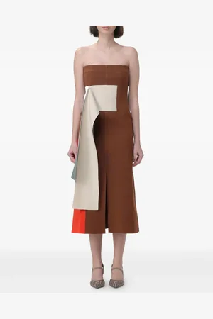 Fendi Vestido con paneles y diseño color block